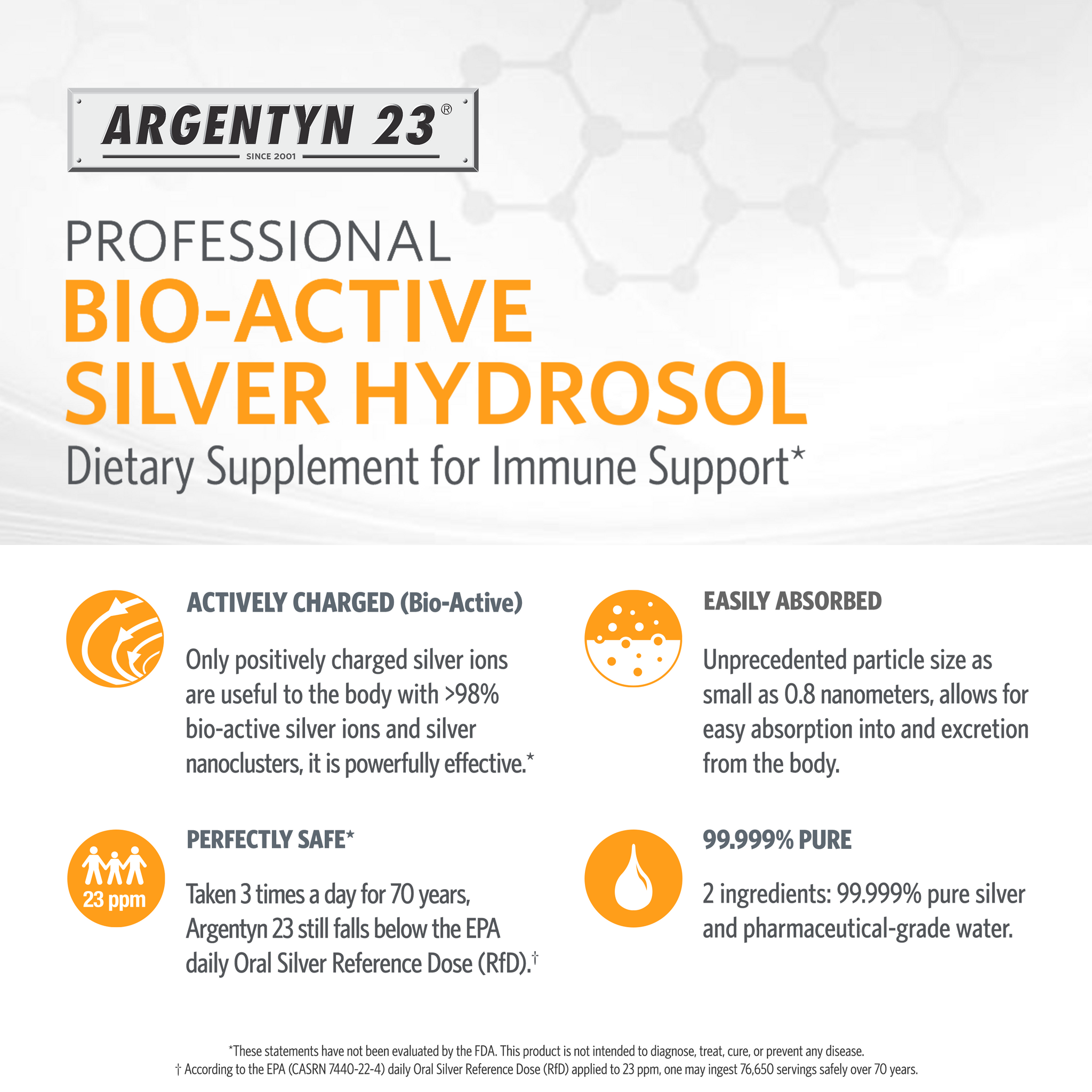 Argentyn 23® Bio-Active Silver Hydrosol (16oz)